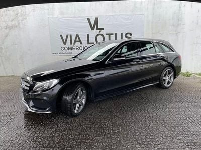 Usado Mercedes C250 AMG line 204 HP (150 kW) 2014 Preto Carrinha