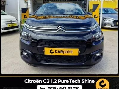 Preto Usado 2019 Citroën C3 PureTech Citadino | € 14.900 (Preço elevado)