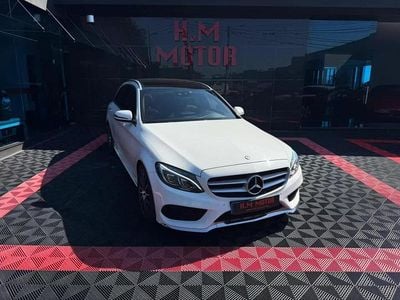 Branco Usado 2016 Mercedes C220 AMG line Carrinha | € 27.500 (Caro)