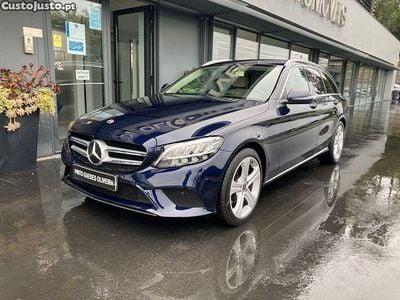 Azul Usado 2018 Mercedes C220 Avantgarde Sedan | € 24.990 (Super Preço)
