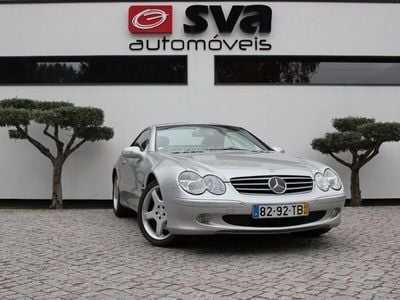 Usado Mercedes SL500 306 HP (225 kW) 2002 Cinza prata Cabrios