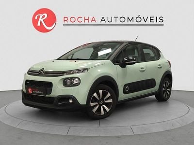 Verde Usado 2019 Citroën C3 PureTech Citadino | € 10.489 (Preço justo)