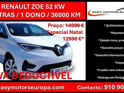 Branco Usado 2020 Renault Zoe Citadino | € 12.990 (Super Preço)