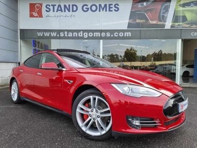 Usado Tesla Model S 309 kW (421 HP) 2014 Vermelho Citadino