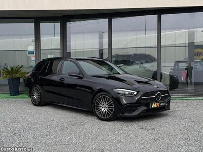 Usado Mercedes C220 AMG line 200 HP (147 kW) 2022 Preto Carrinha