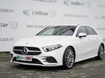 Branco Usado 2020 Mercedes A180 AMG line Citadino | € 25.500 (Preço justo)