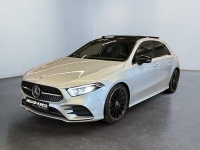 Usado Mercedes A180 AMG line 116 HP (85 kW) 2018 Cinza Sedan