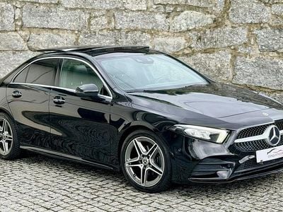 Preto Usado 2019 Mercedes A180 AMG line | € 25.990 (Preço justo)