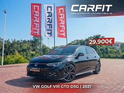 Preto Usado 2021 VW Golf VIII GTD | € 29.900 (Preço justo)