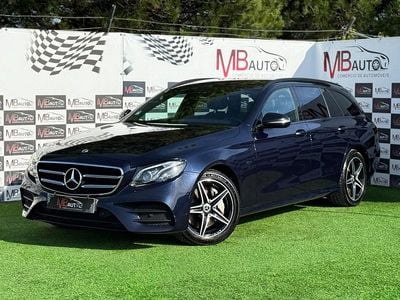 Azul Usado 2019 Mercedes E300 AMG line Carrinha | € 33.900 (Preço elevado)