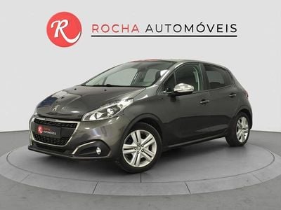 Cinza Usado 2018 Peugeot 208 Signature Sky Citadino | € 9.789 (Preço justo)