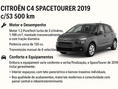 Cinza Usado 2019 Citroën C4 SpaceTourer Monovolume | € 13.490