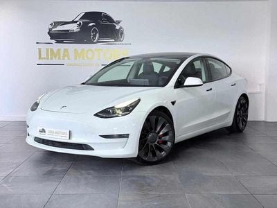 Branco Usado 2021 Tesla Model 3 Performance Sedan | € 28.750 (Preço justo)