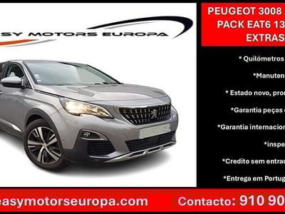 Cinzento Usado 2018 Peugeot 3008 | € 16.990 (Bom preço)