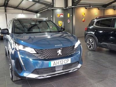 Azul Usado 2021 Peugeot 5008 GT SUV | € 25.990 (Preço justo)
