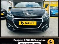 Usado Peugeot 208 Signature Sky 75 HP (55 kW) 2018 Preto Citadino