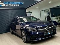 Usado Mercedes C220 AMG line 194 HP (142 kW) 2018 Azul Carrinha