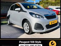 Usado Peugeot 108 Style 72 HP (52 kW) 2021 Cinzento Citadino