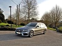 Usado Mercedes C200 AMG line 136 HP (100 kW) 2015 Cinza Carrinha
