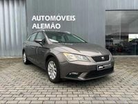 Usado Seat Leon ST Ecomotive 105 HP (77 kW) 2014 Cinza escuro Carrinha