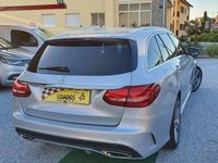 Usado Mercedes C200 AMG line 136 HP (100 kW) 2017 Cinza Carrinha