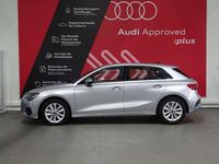 Usado Audi A3 Advanced 116 HP (85 kW) 2021 Cinzento claro metalizado Sedan