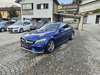 Usado Mercedes C220 AMG line 170 HP (125 kW) 2017 Azul Coupé