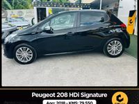 Usado Peugeot 208 Signature Sky 75 HP (55 kW) 2018 Preto Citadino
