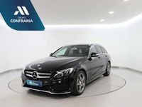 Usado Mercedes C220 AMG line 136 HP (100 kW) 2015 Preto Carrinha