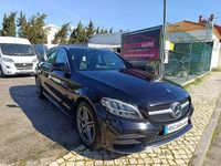 Usado Mercedes C300e AMG line 306 HP (225 kW) 2020 Preto Carrinha