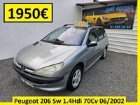 Usado Peugeot 206 68 HP (50 kW) 2002 Cinzento Carrinha
