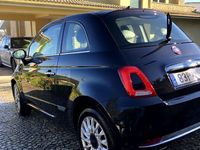 usado Fiat 500 preto gasolina