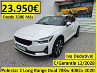 Usado Polestar 2 Long Range Dual motor 300 kW (408 HP) 2020 Branco Citadino