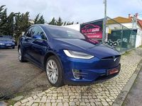 Usado Tesla Model X Long Range AWD 411 kW (560 HP) 2020 Azul escuro SUV