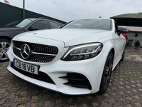 Usado Mercedes C220 AMG line 194 HP (142 kW) 2019 Branco Cabrios