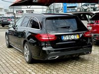 Usado Mercedes C300 AMG line 204 HP (150 kW) 2016 Preto Carrinha