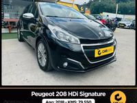 Usado Peugeot 208 Signature Sky 75 HP (55 kW) 2018 Preto Citadino