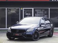 Usado Mercedes C180 AMG line 122 HP (89 kW) 2019 Azul escuro Carrinha