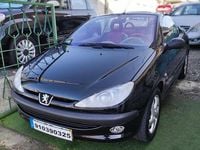 Usado Peugeot 206 109 HP (80 kW) 2001 Preto Cabrios