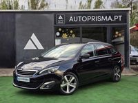 Usado Peugeot 308 Allure 120 HP (88 kW) 2016 Preto Carrinha