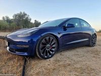 Usado Tesla Model 3 Performance 377 kW (513 HP) 2021 Azul Sedan