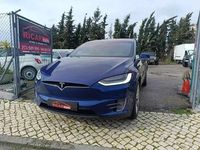 Usado Tesla Model X Long Range AWD 411 kW (560 HP) 2020 Azul escuro SUV
