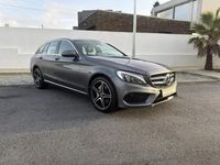 Usado Mercedes C250 AMG line 204 HP (150 kW) 2018 Cinza Carrinha