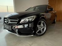 Usado Mercedes C200 AMG line 136 HP (100 kW) 2015 Preto Carrinha