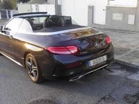 Usado Mercedes C200 184 HP (135 kW) 2022 Cinzento Cabrios