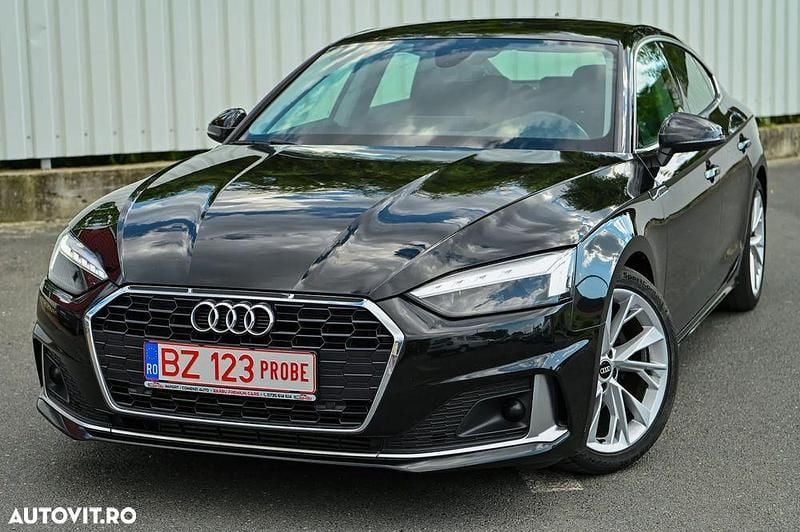 Culoarenegru Utilizat 2021 Audi A5 Sportback Advanced Hatchback | 23.990 EUR (Preț bun) - Imagine 1/4