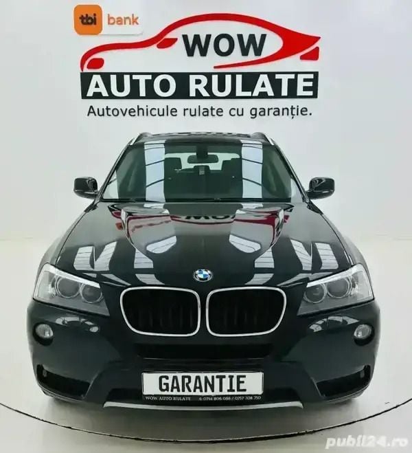 Negru Utilizat 2012 BMW X3 SUV | 11.500 EUR (Preț OK) - Imagine 1/4