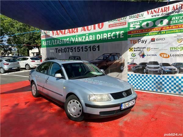 Argintiu Utilizat 1999 VW Passat Berlinǎ | 1.499 EUR (Preț OK) - Imagine 1/4