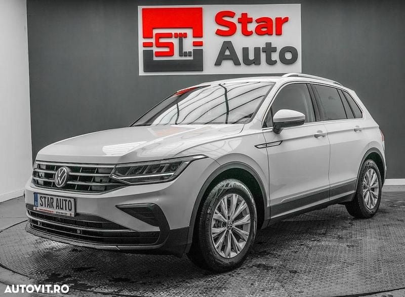 Culoarealb Utilizat 2021 VW Tiguan Comfortline SUV | 21.490 EUR (Preț bun) - Imagine 1/4