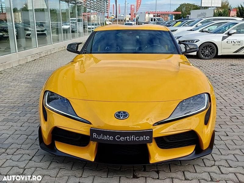 Second-hand Toyota Supra 340 CP (250 kW) 2022 Culoaregalbeuriu Coupe